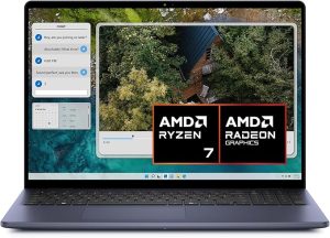 Dell Inspiron 16 5645 Laptop 16" FHD+ Display, AMD Ryzen 7 8840U, Radeon Graphics, 16GB RAM, 1TB SSD, Windows 11 Home, Fingerprint Reader, English-UK Backlit Keyboard, Midnight Blue