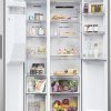 Haier SBS 90 Series 5 Freestanding American Fridge Freezer with Water & Ice Dispenser, Side by Side, Total No Frost, D Class, 511L Total Capacity, Quiet, Platinum Inox, 91x66x177.5 cm - HSR5918DIMP [Energy Class D]
