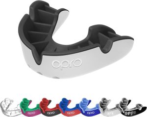 OPRO Silver Level Mouthguard Essential Fit – Gum Shield Adult and Kids – OPRO Mouth Guard Boxing and MMA, Easy Self-Fit Gum Shield Rugby and Hockey – Superior Protection with Dental Warranty